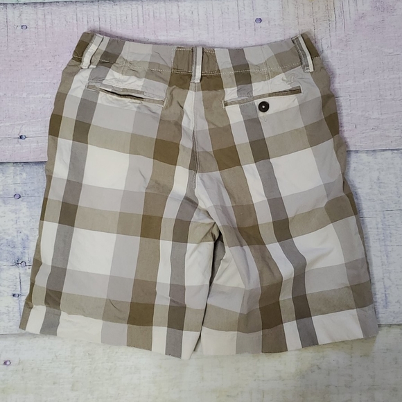 AEO Plaid Flat Front Men's Shorts - Picture 4 of 8